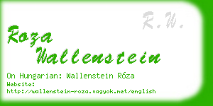 roza wallenstein business card